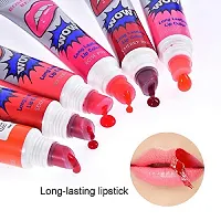 Long Lasting Magic Color Lip Tint and Lip Gloss Shade Lipstick 6 Color Combination-thumb1