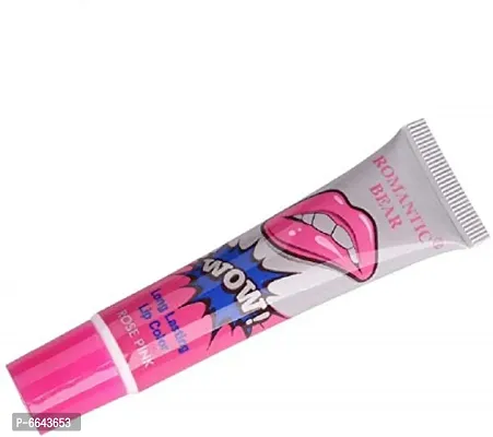 Long Lasting Magic Color Lip Tint and Lip Gloss Shade Lipstick (Rose Pink)
