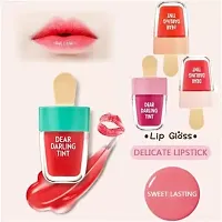 Sensational Liquid Matte Finish Beauty Lipstick Combo Set Ice Cream Shape Matte Lipstick Set For Women  Girls 4 Pieces-thumb1