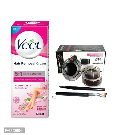 Mavles Beauty Veet Silk and Fresh Dry Hair Removal Cream 50g&nbsp;With Music Flower Jel Eyeliner