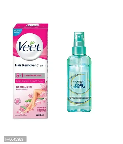 Mavles Beauty Veet Silk and Fresh Dry Hair Removal Cream 50g&nbsp;With Hair Serum-thumb0