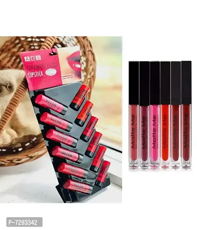Trendy Beauty Ultra Ceramide Matte Lipstick 12Pc Multicolour 25 GPata Lipstick With 9 To 5 Face Cream-thumb0
