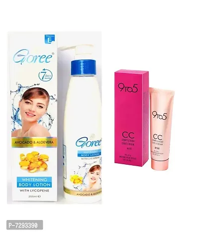 Trendy Beauty Combo Of Goree Body Lotion 200 2= 400 Ml Pack Of 2 With 1 Pc Blender