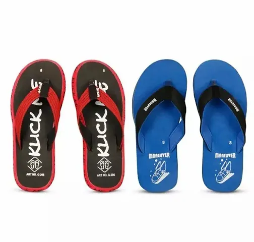 Stylish Rubber Slipper For Boys Pack Of 2