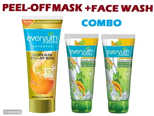 Peel of mask 1A With Tulsi Turmeric Face Wash 2B