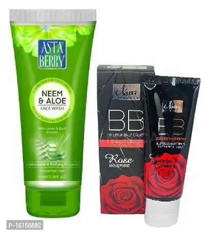 NEEM  ALOE Face Wash +Nexa Rose BB Cream (Pack of 2)_
