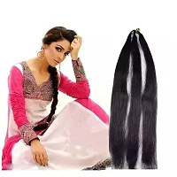 Traditional Designer long choti Hair extension for women Natural Black, Pack of 1 (Hair01) (Black)-thumb3