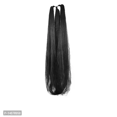 Traditional Designer long choti Hair extension for women Natural Black, Pack of 1 (Hair01) (Black)-thumb0