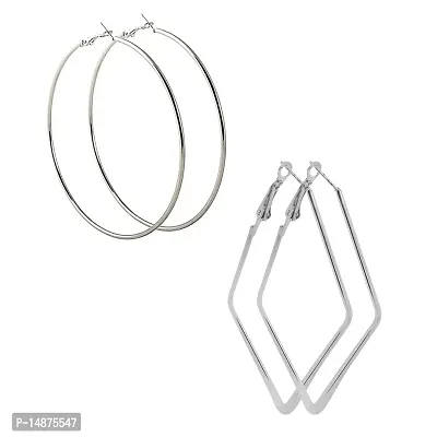 Forty Hands Women Hoop Earrings Pack of 2