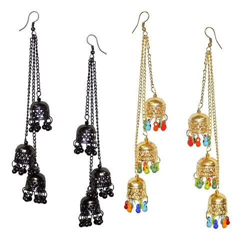 Forty Hands Women & Girls Earrings Combo Set (Pack of 2) (PERPO2_251)