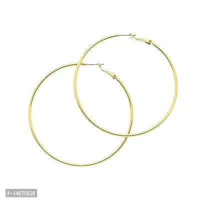 Forty Hands Women's Hoop Earrings Pack of 2 (ER14_2)-thumb2