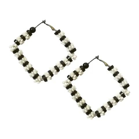 Forty Hands Stylish Hoop Earrings For Women Girls (ER48)