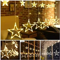 SPARKWORLD 8 LEDs 2.74 m Yellow Flickering Star Rice Lights (Pack of 1)-thumb4