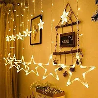 138 LEDs 2.49 m Yellow Steady, Flickering Star Rice Lights (Pack of 1)-thumb2