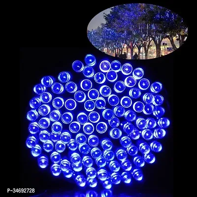 SPARKWORLD 75 LEDs 13.97 m Blue Steady String Rice Lights (Pack of 1)-thumb2