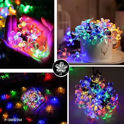 SPARKWORLD 14 LEDs 3 m Multicolor Flickering Flower Rice Lights (Pack of 1)-thumb5