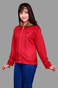 Classic Fleece Solid Hoodie Sweatshirts for Kids Girls-thumb2