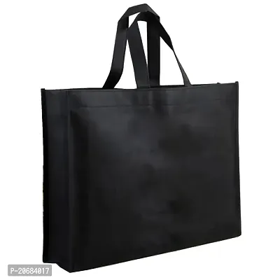 FABLOO Reusable Carry Bags for Gift, Non-Woven Bag for Shopping, Size 17x5x12 inches Black. (5)