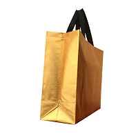 FABLOO Gift Bags Laminated Nonwoven Carry Bags, Tote Bags for Weddings, Shopping and Groceries, Reusable Shopping Bags, Nonwoven Carry Bags for Shopping, Gift Box, Grocery (Gold, Pack of 5)-thumb4