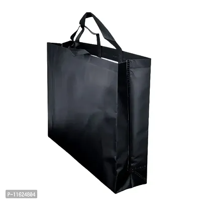 Black Gift Bags Laminated Carry Bags, Tote Bags for Wedding, Birthday, Anniversary N