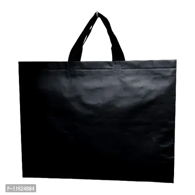 Black Gift Bags Laminated Carry Bags, Tote Bags for Wedding, Birthday, Anniversary N-thumb5