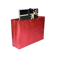 Red Gift Bags Laminated Carry Bags, Tote Bags for Wedding, Birthday, Anniversary N-thumb3