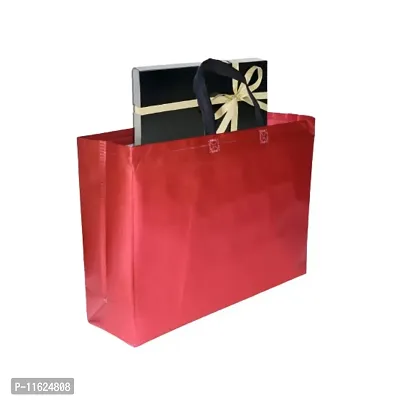 Red Gift Bags Laminated Carry Bags, Tote Bags for Wedding, Birthday, Anniversary N-thumb4