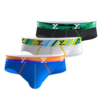 Men's Multicoloured Modal Briefs (pack Of 3)