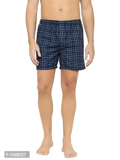 Combed Cotton Premium Checkmate Boxer For Men (Pack of 1)-thumb0
