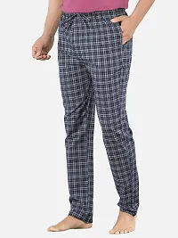 Stylish Black Super Combed Cotton Premium Checked Pajama For Men-thumb2
