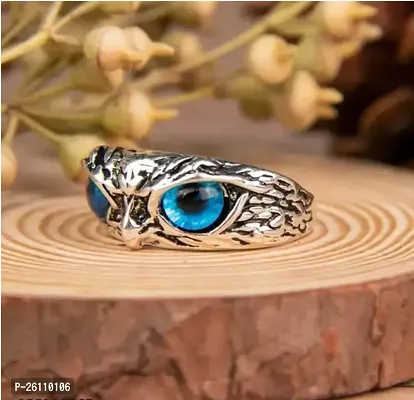 Stylish Owl Eye Rings For Men-thumb0