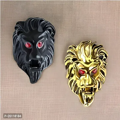 Stylish Lion Ring With Fiery Eyes Combo Of 2 For Men