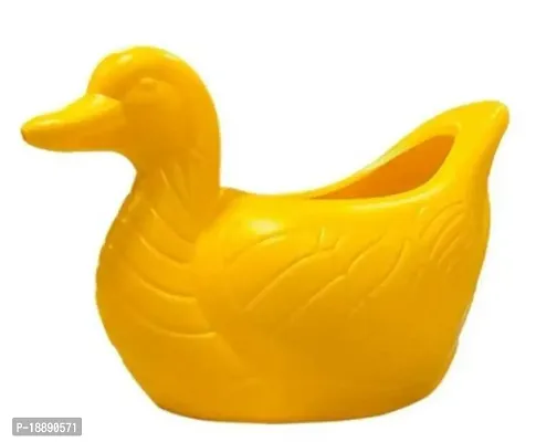 Duck Pot Yellow Office/home/table fancy pot Plastic pot-thumb0