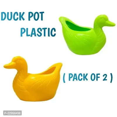 Duck Pot colour combo of 2 pcs Indoor/Fancy Office Flower pot Table Pot