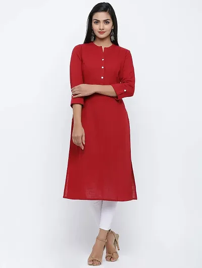 fusion threads Women's Straight Fit Kurta