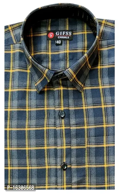 Classic Cotton Checked Casual Shirts for Men-thumb0