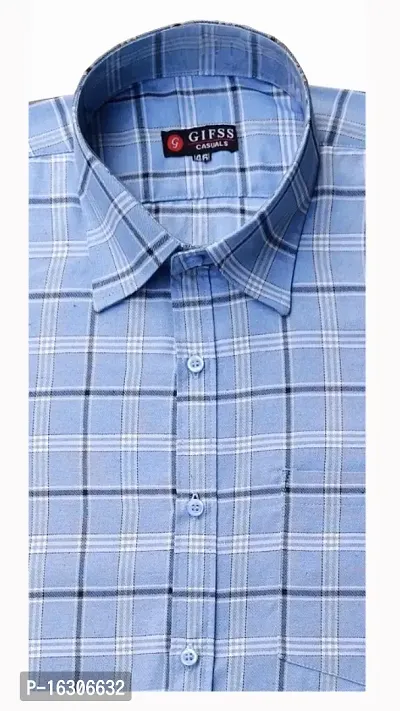 Classic Cotton Checked Casual Shirts for Men-thumb0