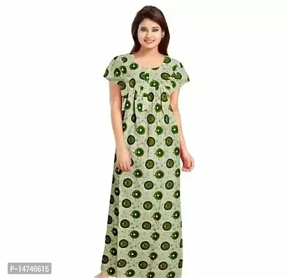 Stylish Cotton Printed Nighty For Women