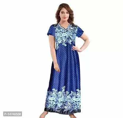 Stylish Cotton Printed Nighty For Women