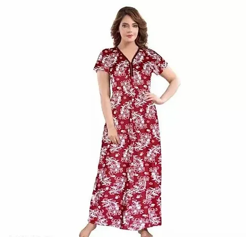 Buy Stylish Satin Printed Nightwear For Women Online In India At