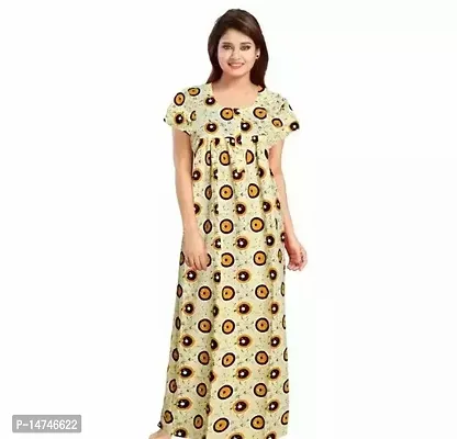 Stylish Cotton Printed Nighty For Women