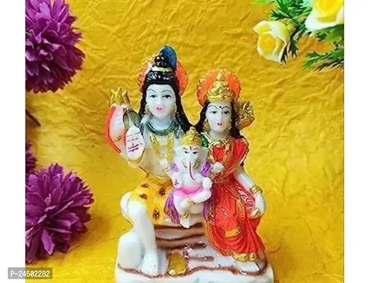 Shiv Pariwar for Home Temple Shiv ji murti Parwati ji Ganesh ji God Idols Shiv Family Statue Living Room Guest Room Office Temple Gifts Shivratri