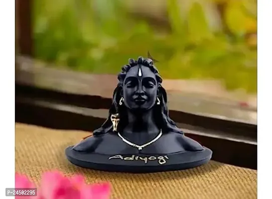 Adiyogi Shiva Statue Mini Adiyogi for Car Dashboard Pooja Home Office Decor Spiritual Gifting Black Mahadev Murti Idol Lord Adiyogi Shankara