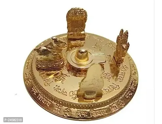 Shiv Parivar Shiv Pariwar with Shivling Shri Kartik Ganesh MATA Parvati and Nandi Gold-thumb0