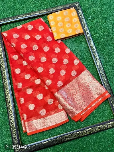 New Silk jacquard Sari-thumb0