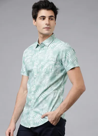 Gauri Laxmi Enterprise GLE® Men's Lycra Blend Casual Shirts (Summer Cool, Beach Wear)