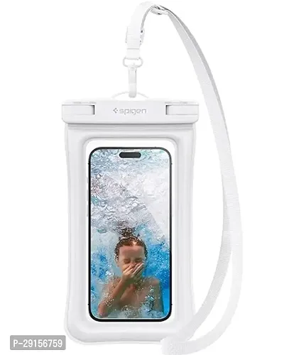 Spigen Aqua Shield Floating Waterproof Cover Case A610, IPX8 Waterproof Phone Case for iPhone 15 Pro Max and More, Samsung Galaxy S24 Ultra, Pixel 7a and up to 8.2inch - White(1 Pack)-thumb0