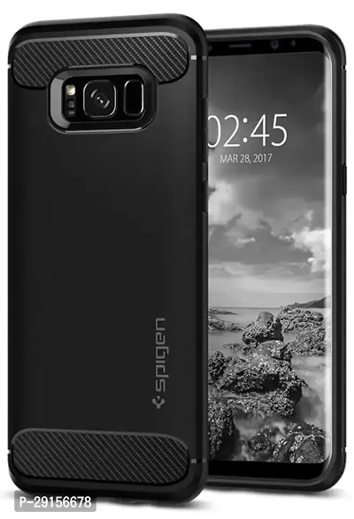 Spigen Rugged Armor Back Cover Case for Samsung Galaxy S8 (TPU | Black)