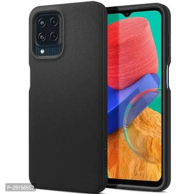 Spigen Essential Sand Blast Back Cover Case Compatible with Galaxy M33 5G (TPU | Matte Black)