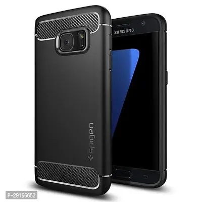 Spigen Rugged Armor Back Cover Case for Samsung Galaxy S7 (TPU | Black)